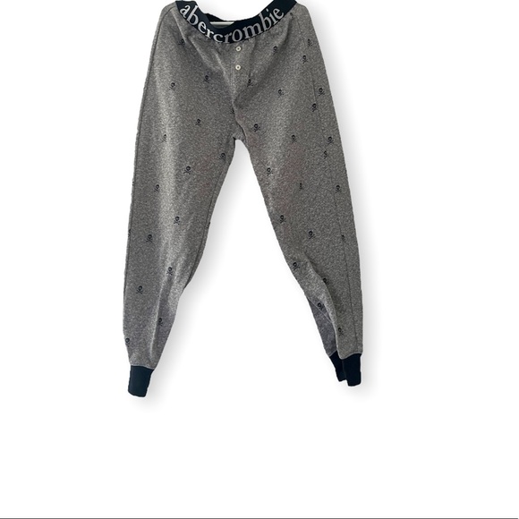 abercrombie kids boys skull grey pajama pants - Picture 3 of 5